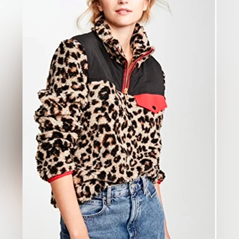 Veronica Beard Kylan Sherpa Pullover Size Small